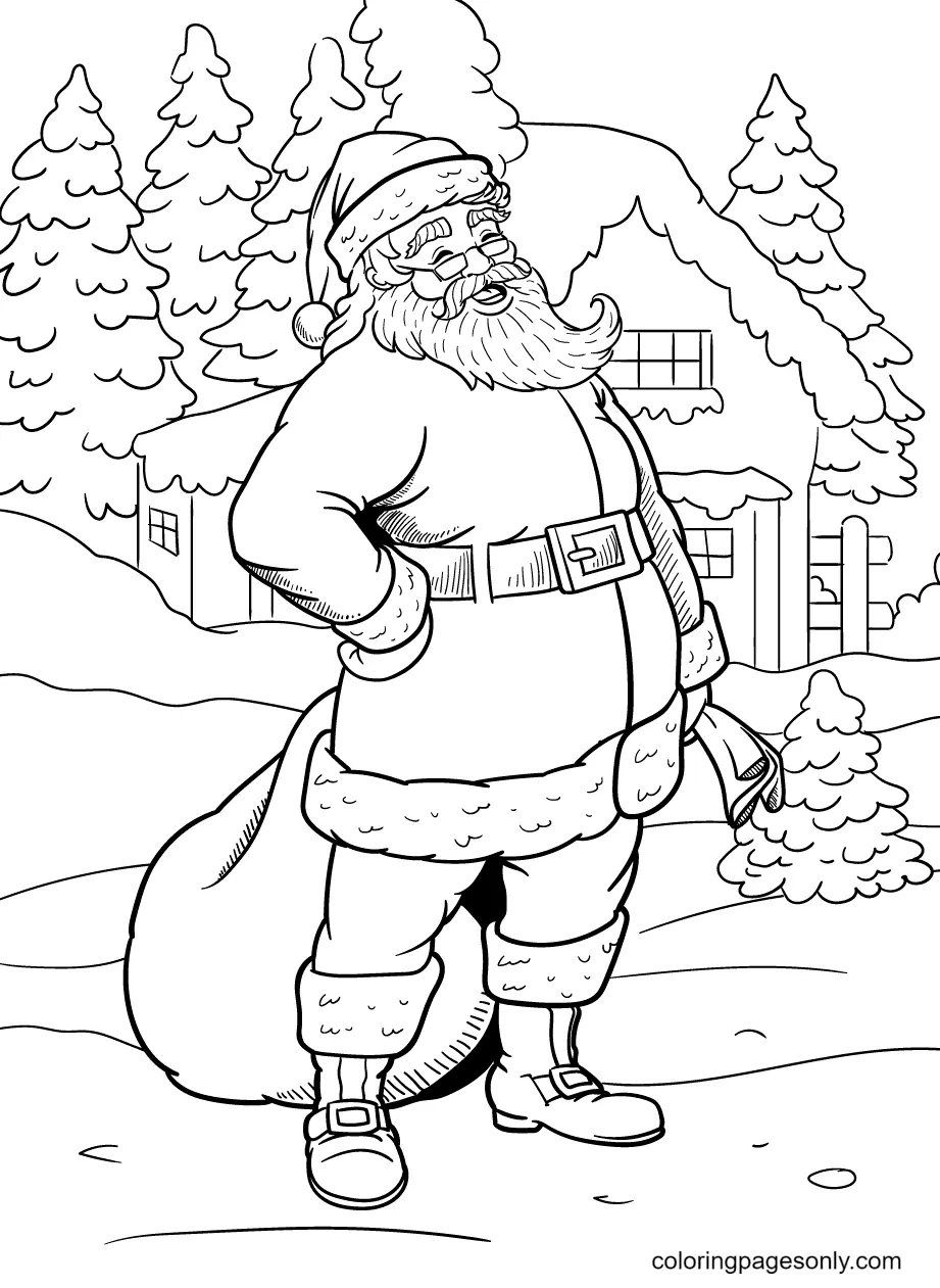 Desenhos de Santa Claus Para Colorir 100