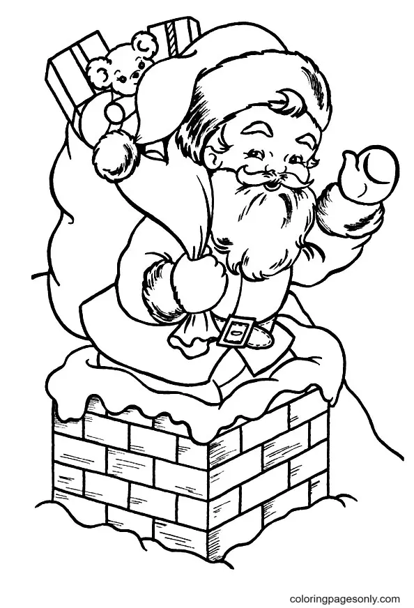 Desenhos de Santa Claus Para Colorir 104