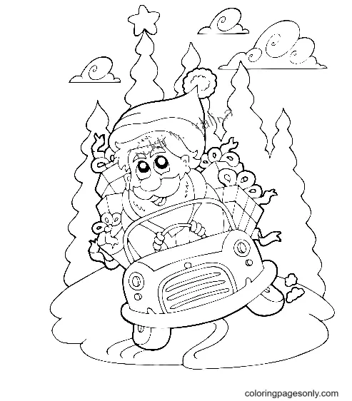 Santa Claus Coloring Pages 105