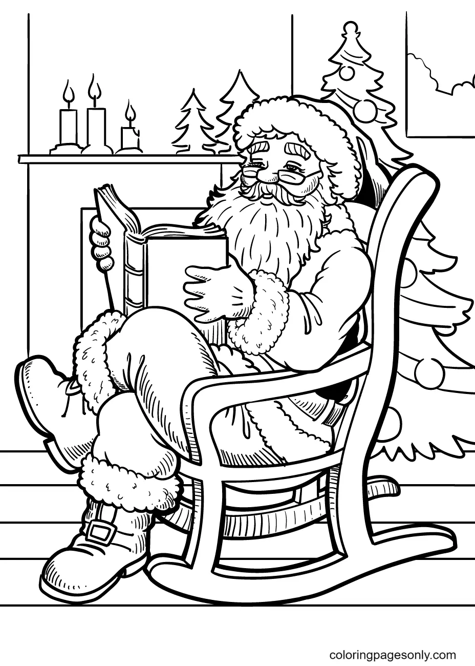 Desenhos de Santa Claus Para Colorir 111