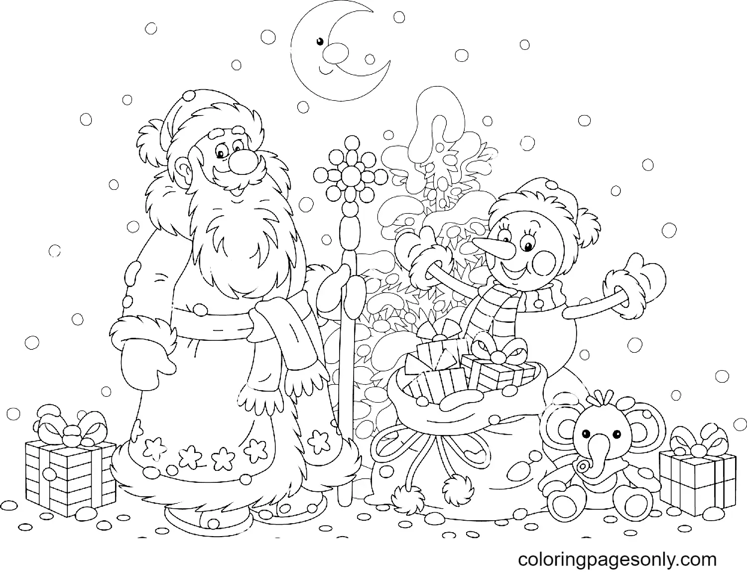 Desenhos de Santa Claus Para Colorir 114