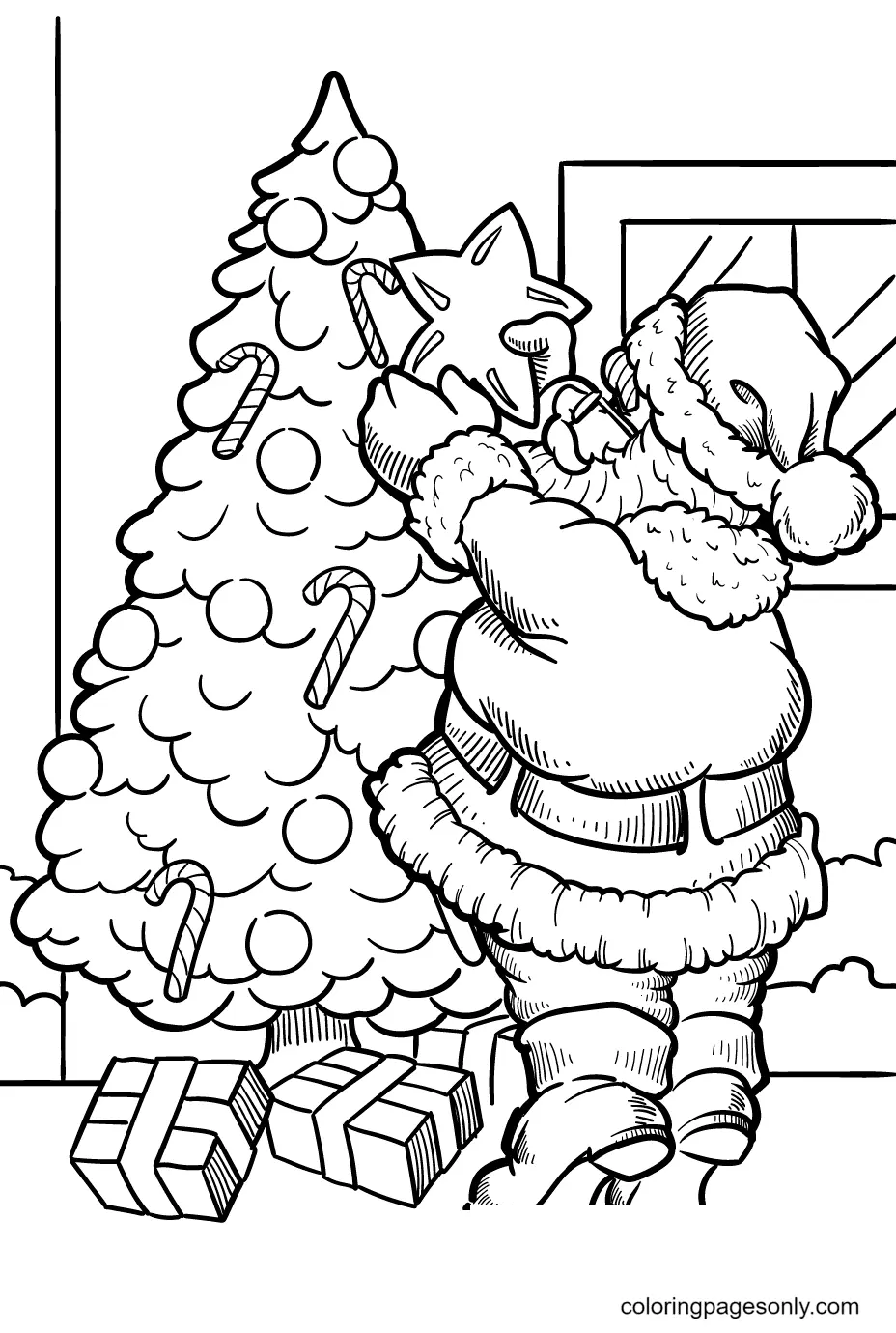 Desenhos de Santa Claus Para Colorir 115