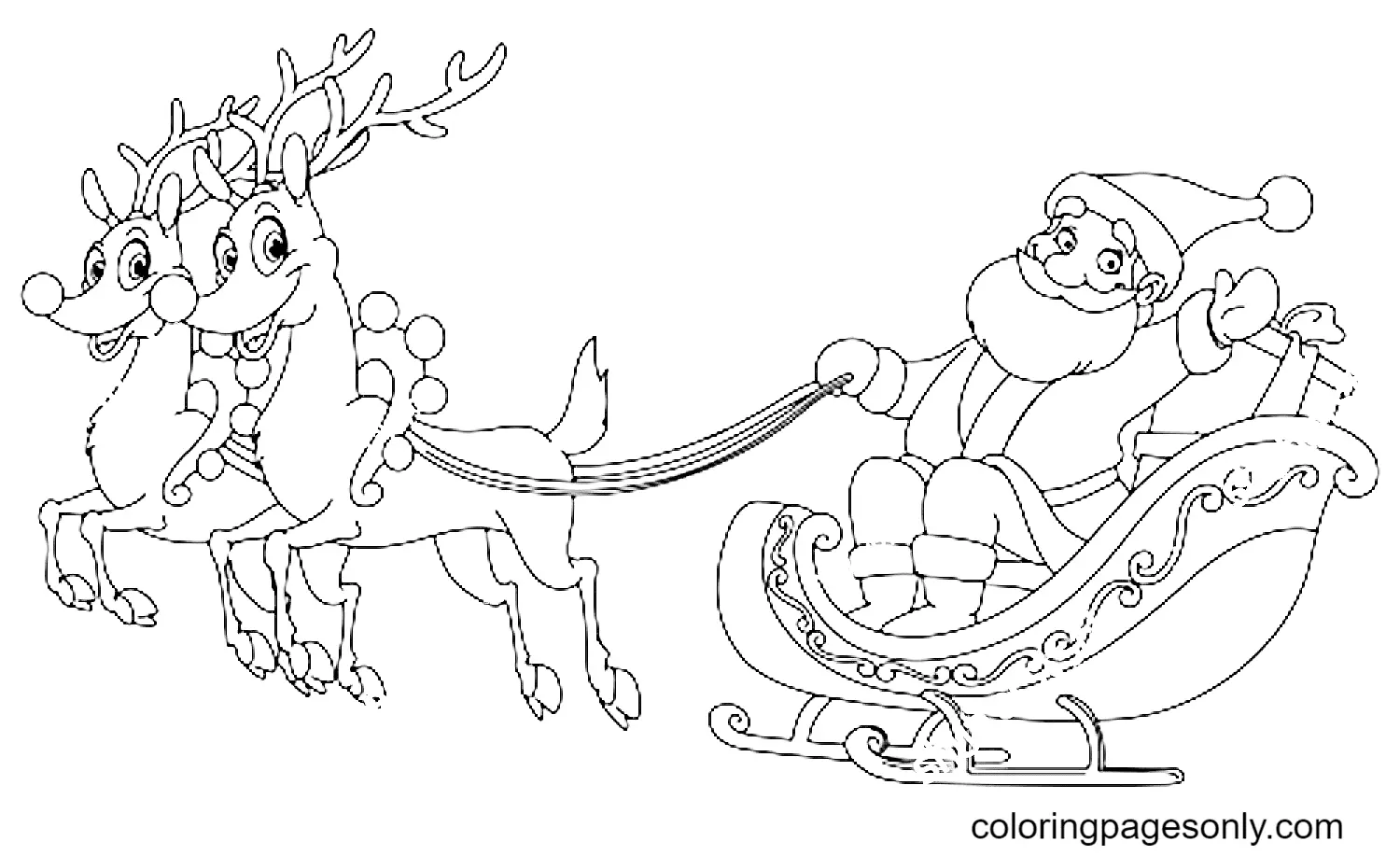 Desenhos de Santa Claus Para Colorir 116