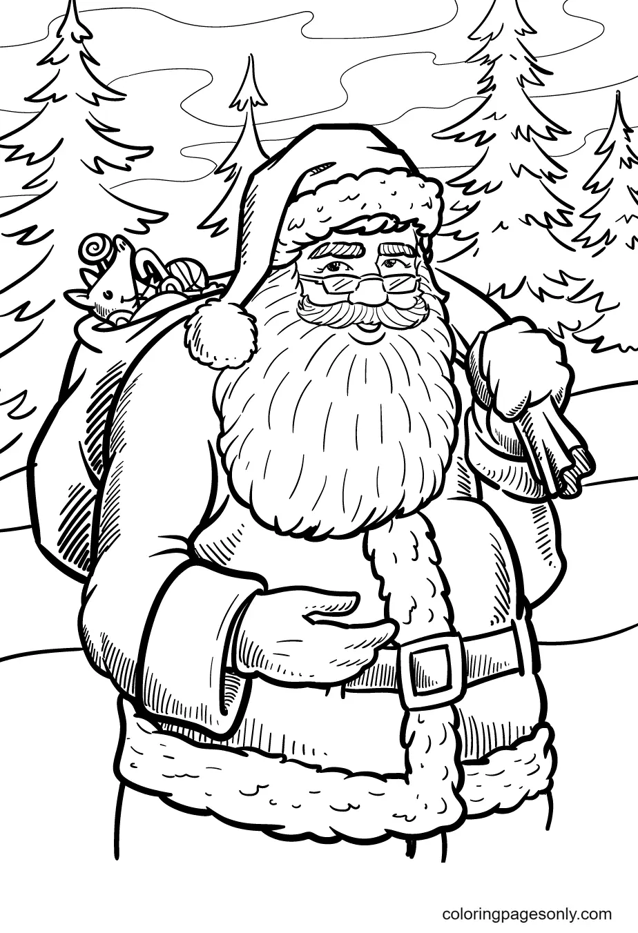 Santa Claus Coloring Pages 117