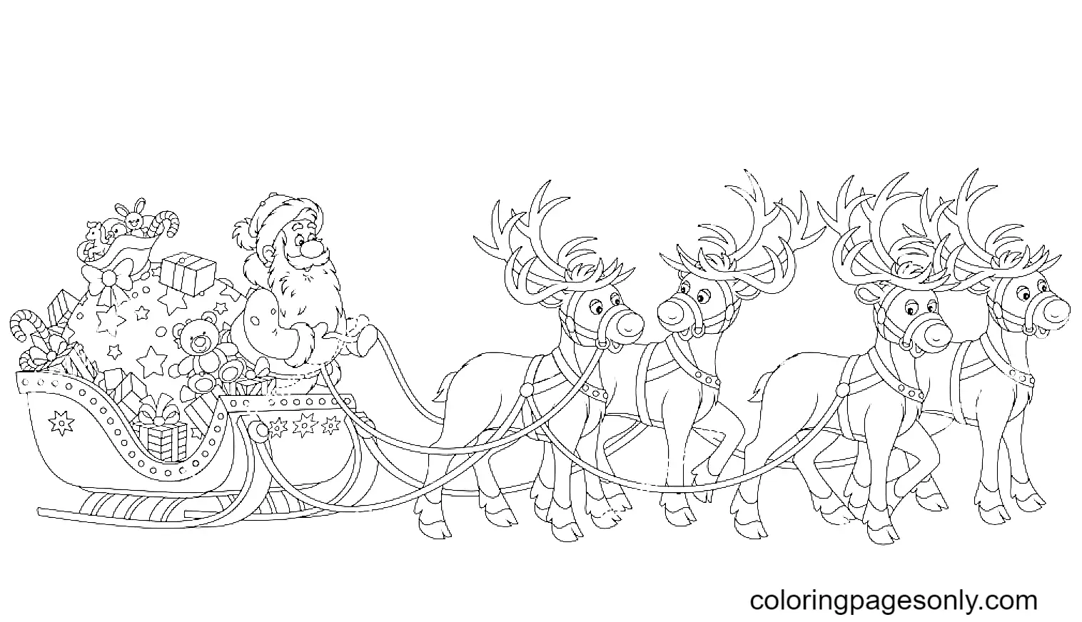 Papa Noel Para Colorear 118