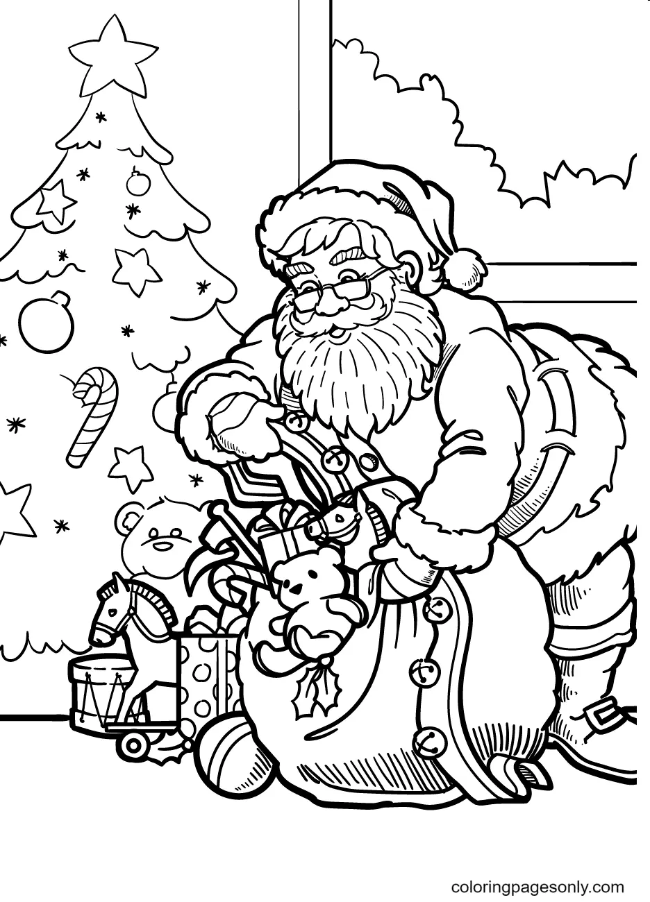 Santa Claus Coloring Pages 130