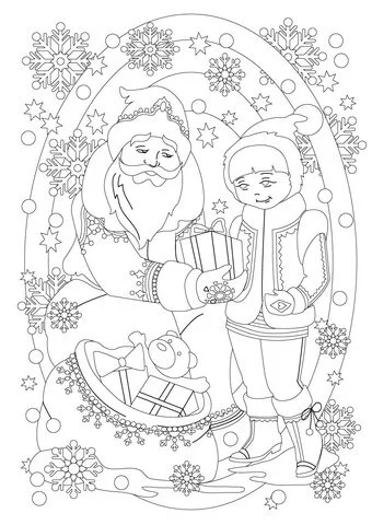 Desenhos de Santa Claus Para Colorir 133