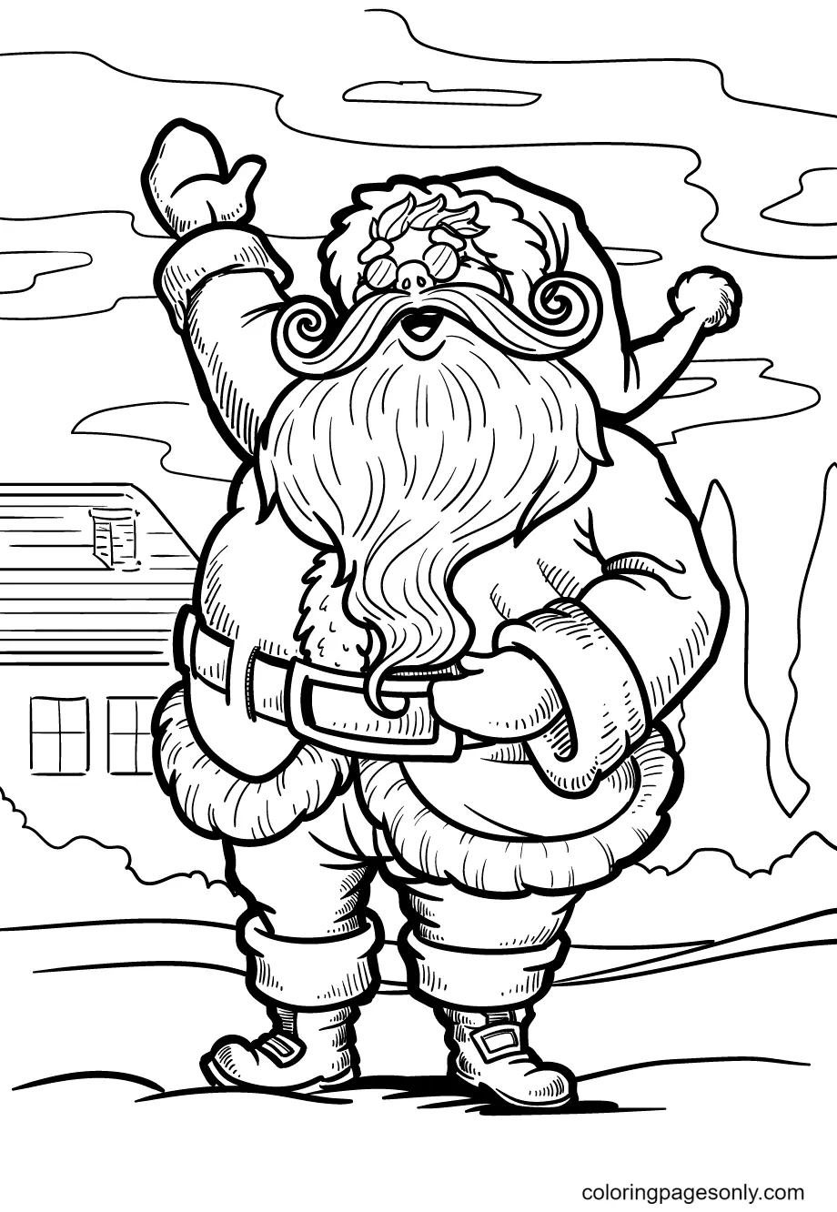 Santa Claus Coloring Pages 134