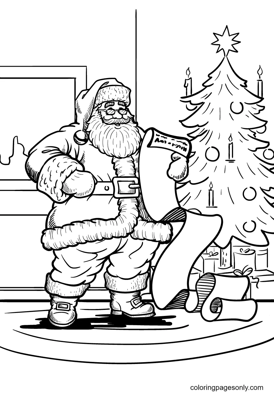 Desenhos de Santa Claus Para Colorir 146