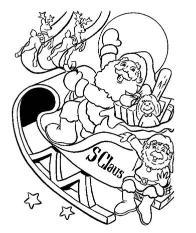 Desenhos de Santa Claus Para Colorir 71