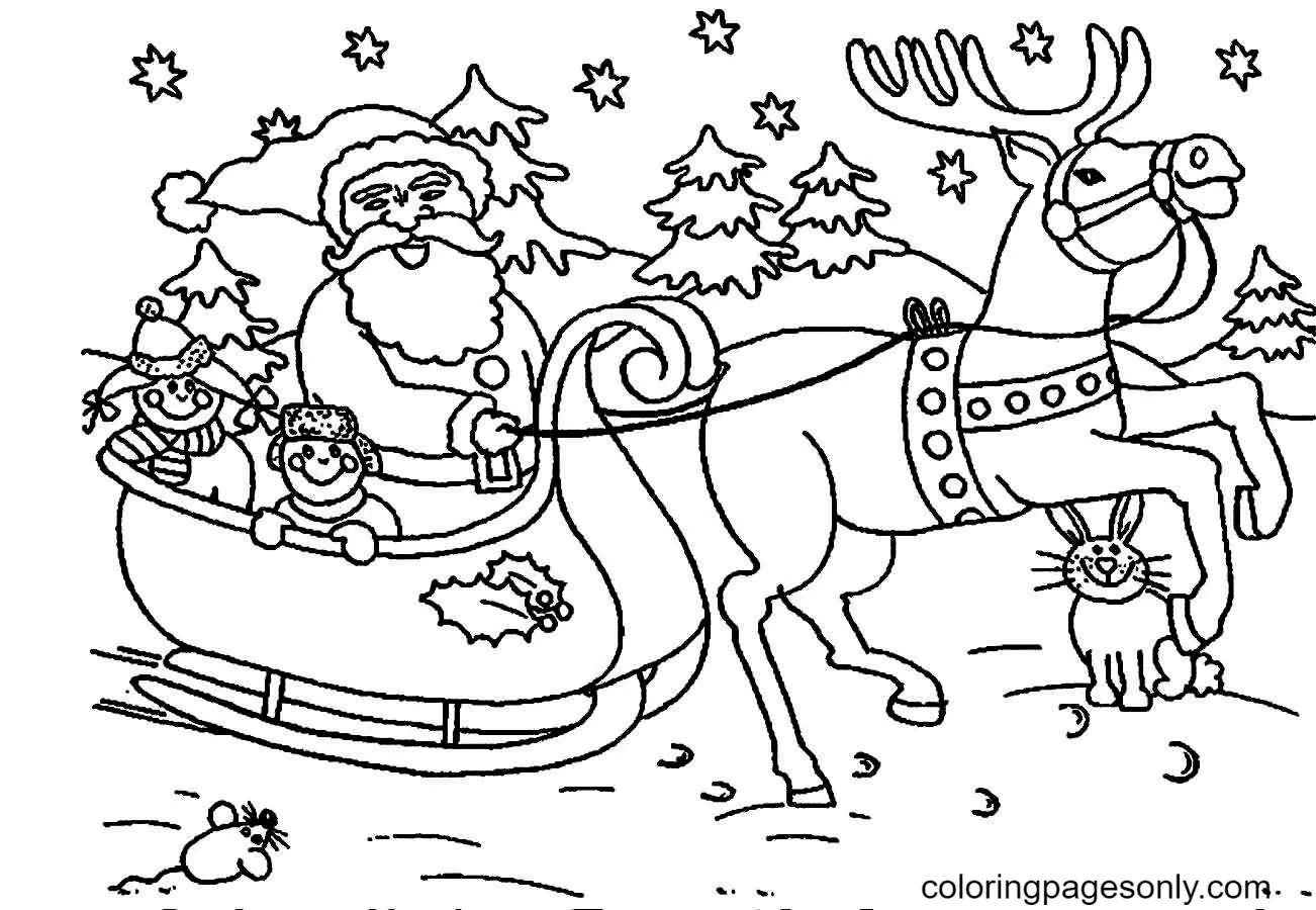 Desenhos de Santa Claus Para Colorir 90