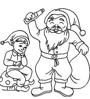 Desenhos de Santa Claus Para Colorir 92