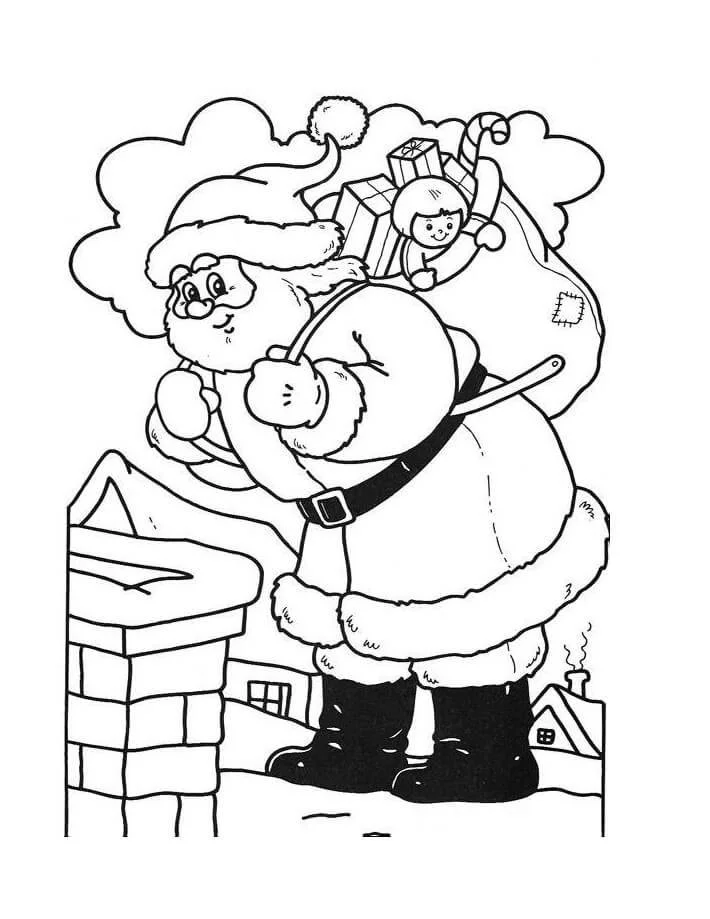 Desenhos de Santa Claus Para Colorir 94