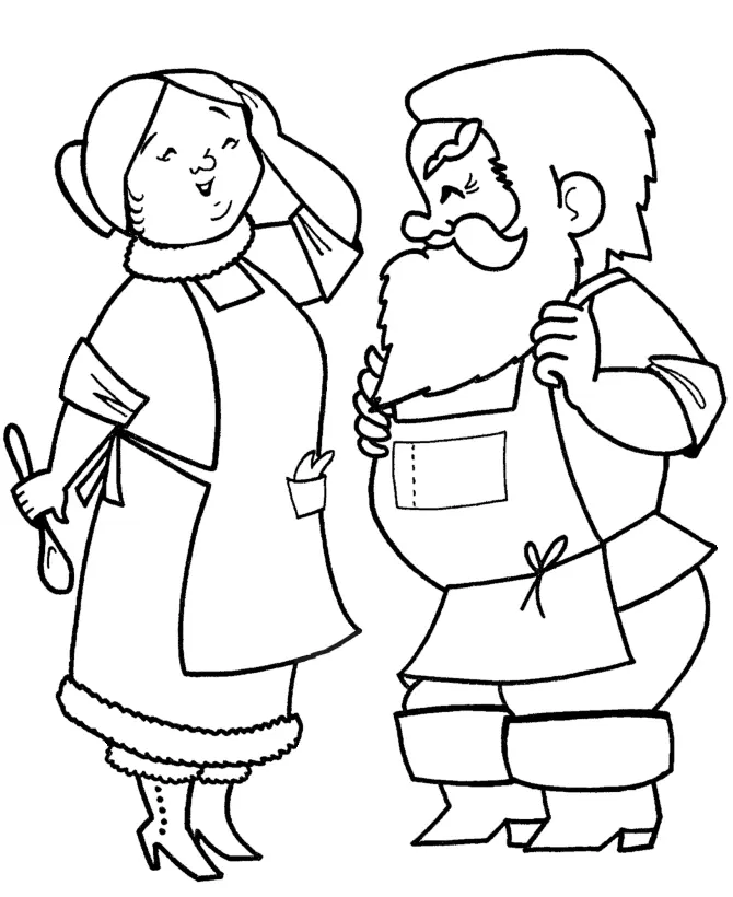 Santa Coloring Pages 10