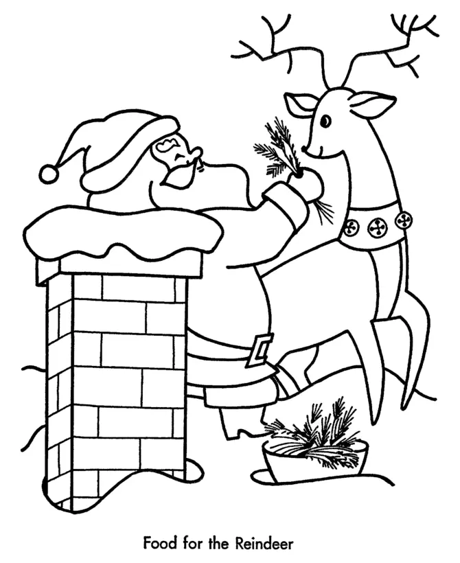 Santa Coloring Pages 11