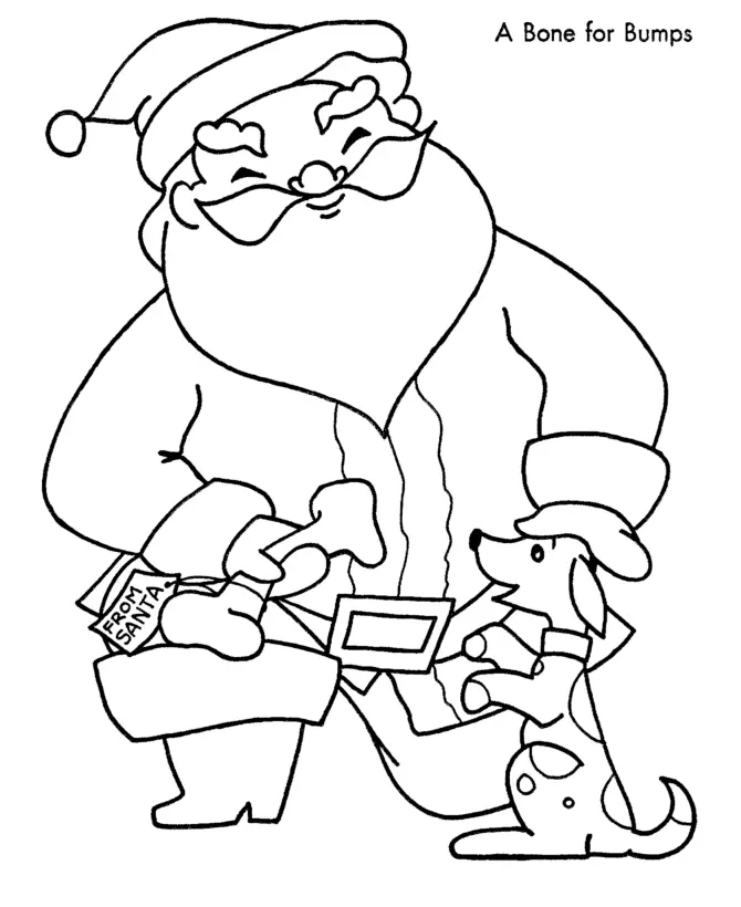 Santa Coloring Pages 12