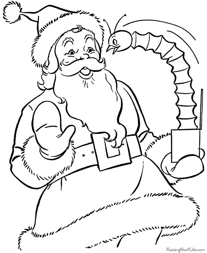 Santa Coloring Pages 13