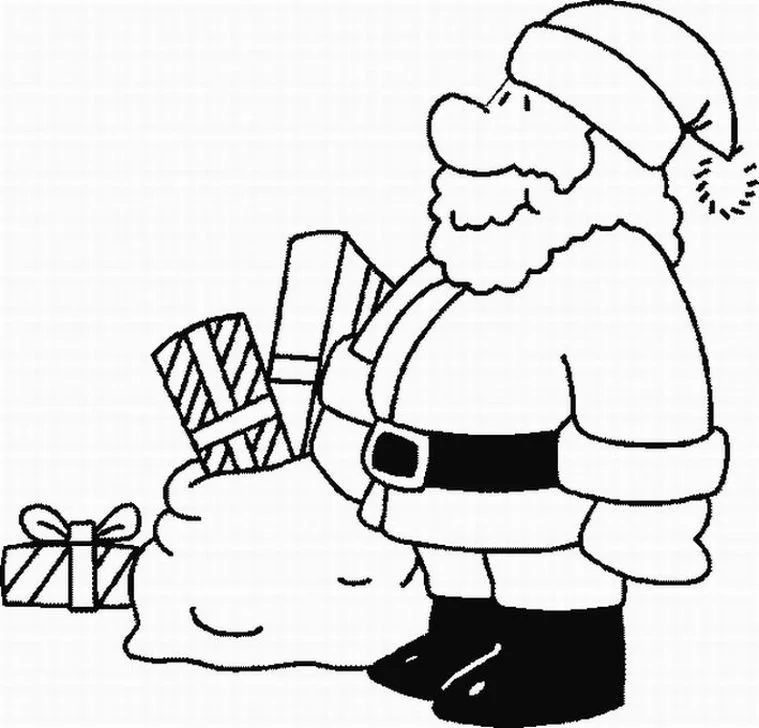 Santa Coloring Pages 179