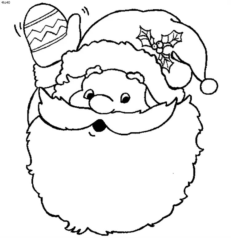 Santa Coloring Pages 18