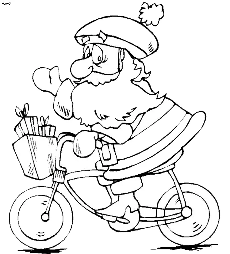 Santa Coloring Pages 20