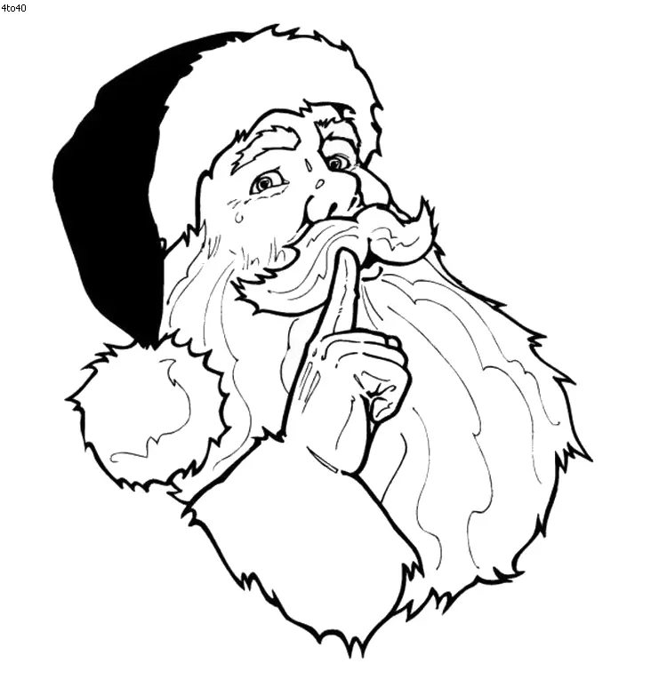 Santa Coloring Pages 24