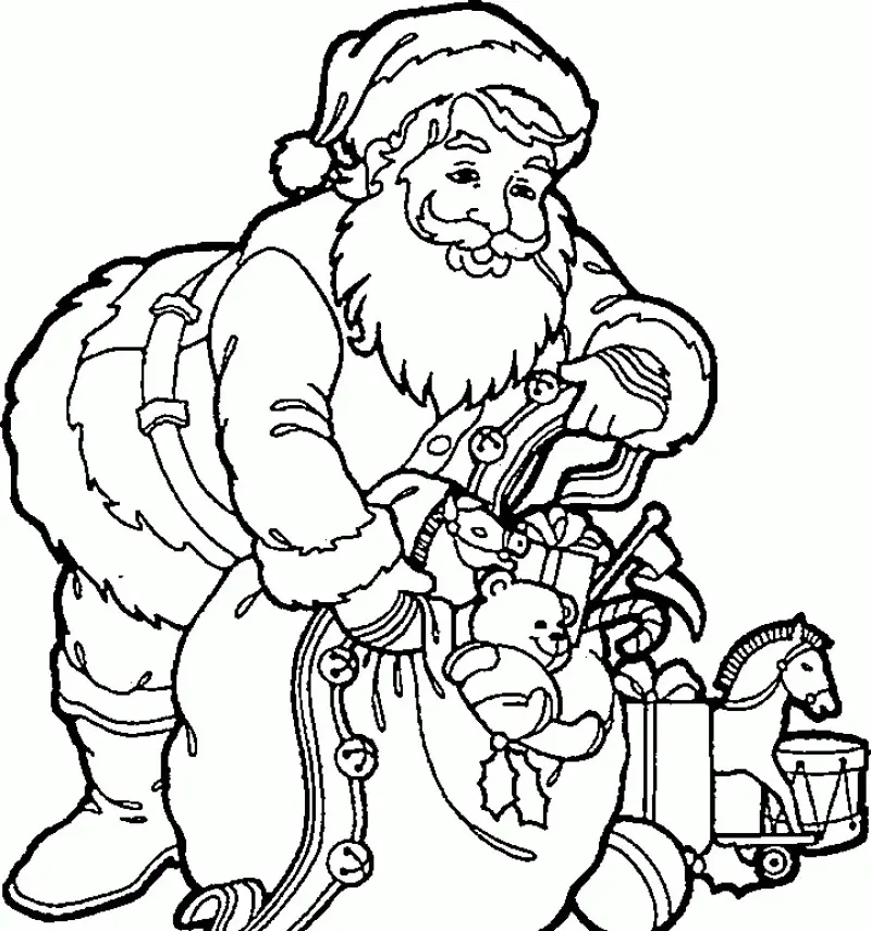 Santa Coloring Pages 27