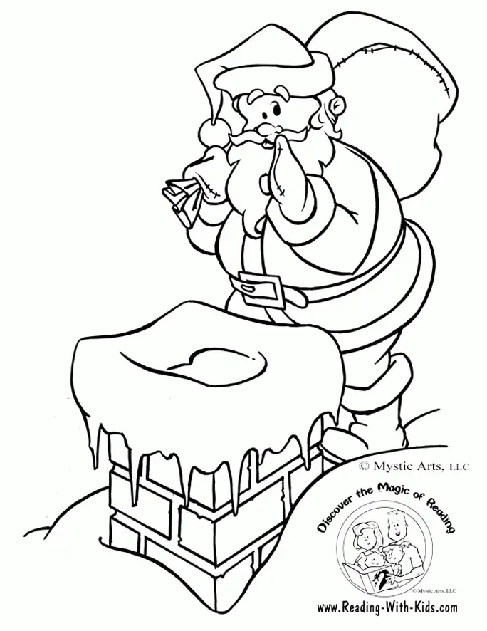 Santa Coloring Pages 28