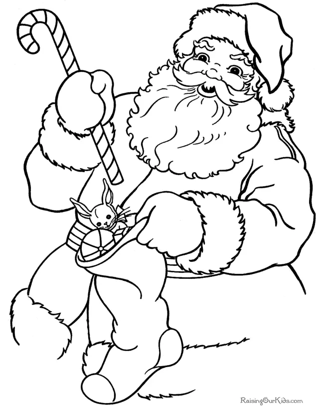 Santa Coloring Pages 30