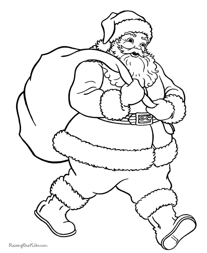 Santa Coloring Pages 32