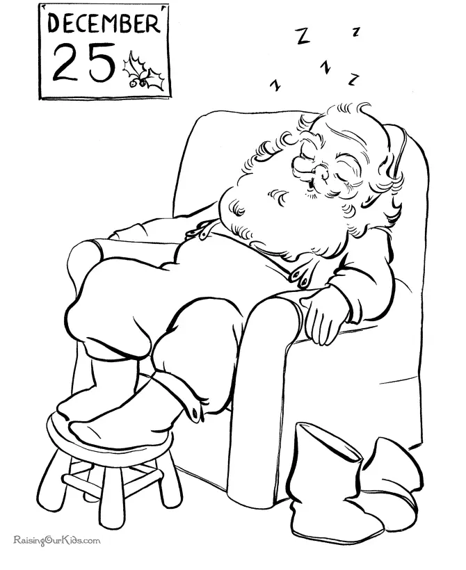 Santa Coloring Pages 35