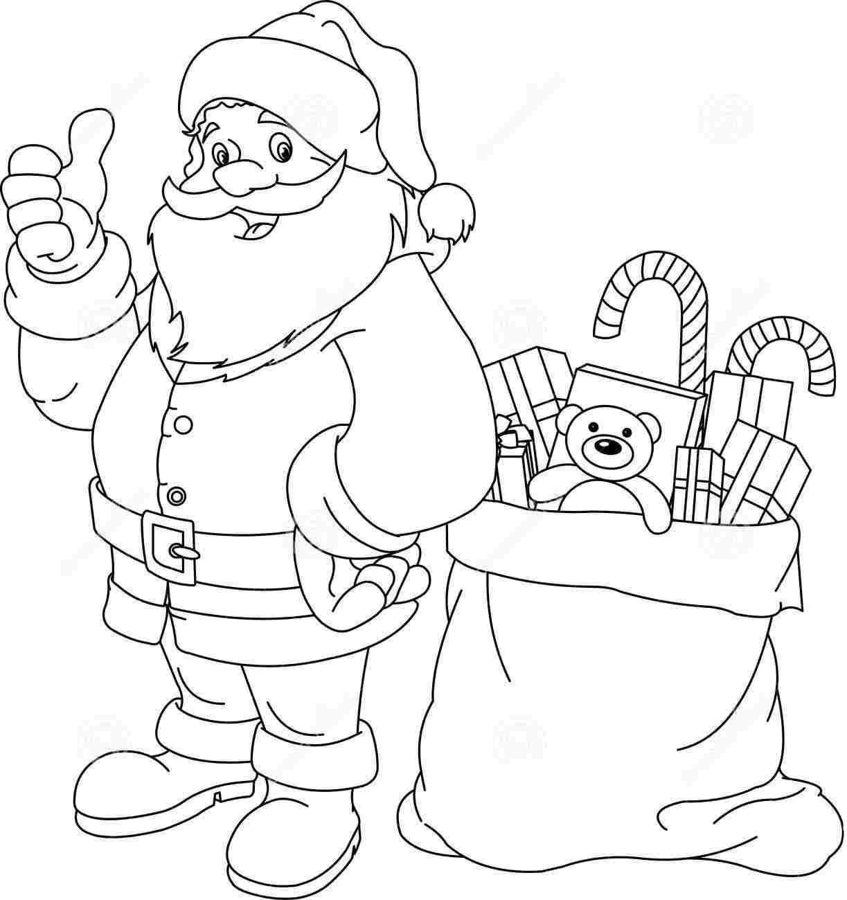 Santa Coloring Pages 36