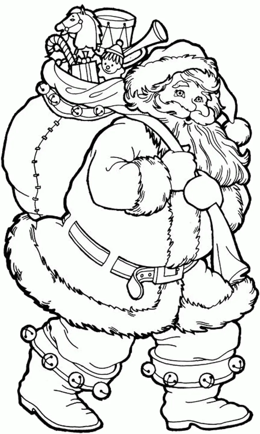 Santa Coloring Pages 38