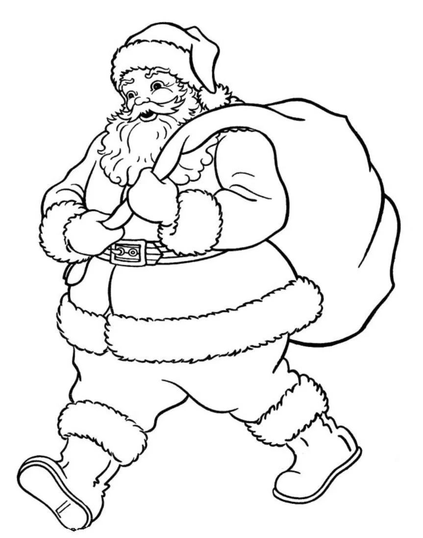 Santa Coloring Pages 39