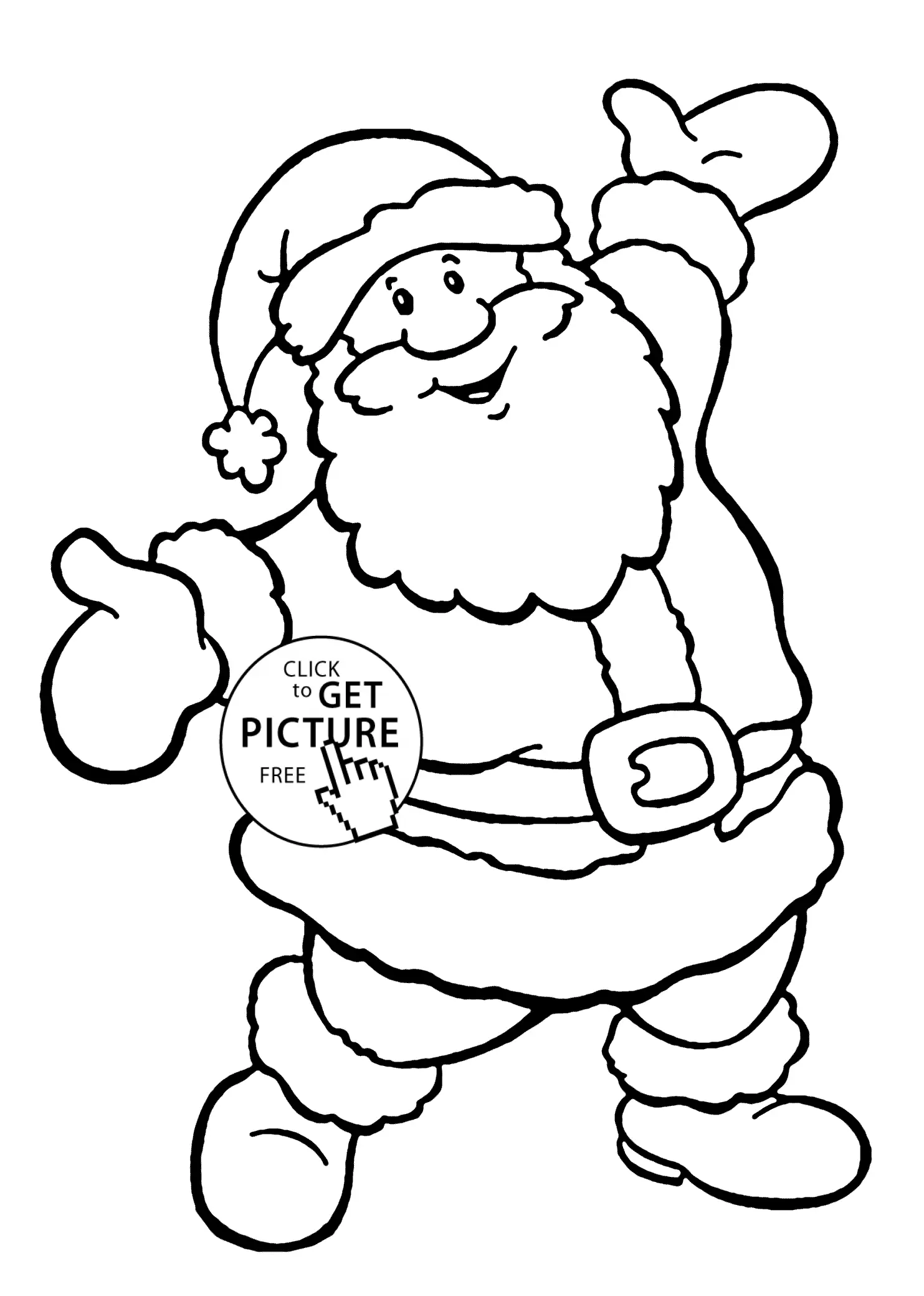 Santa Coloring Pages 40