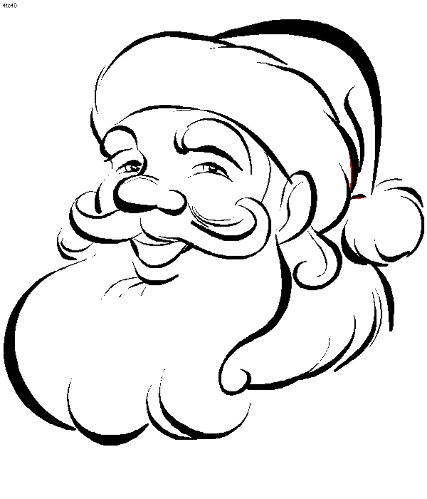 Santa Coloring Pages 44