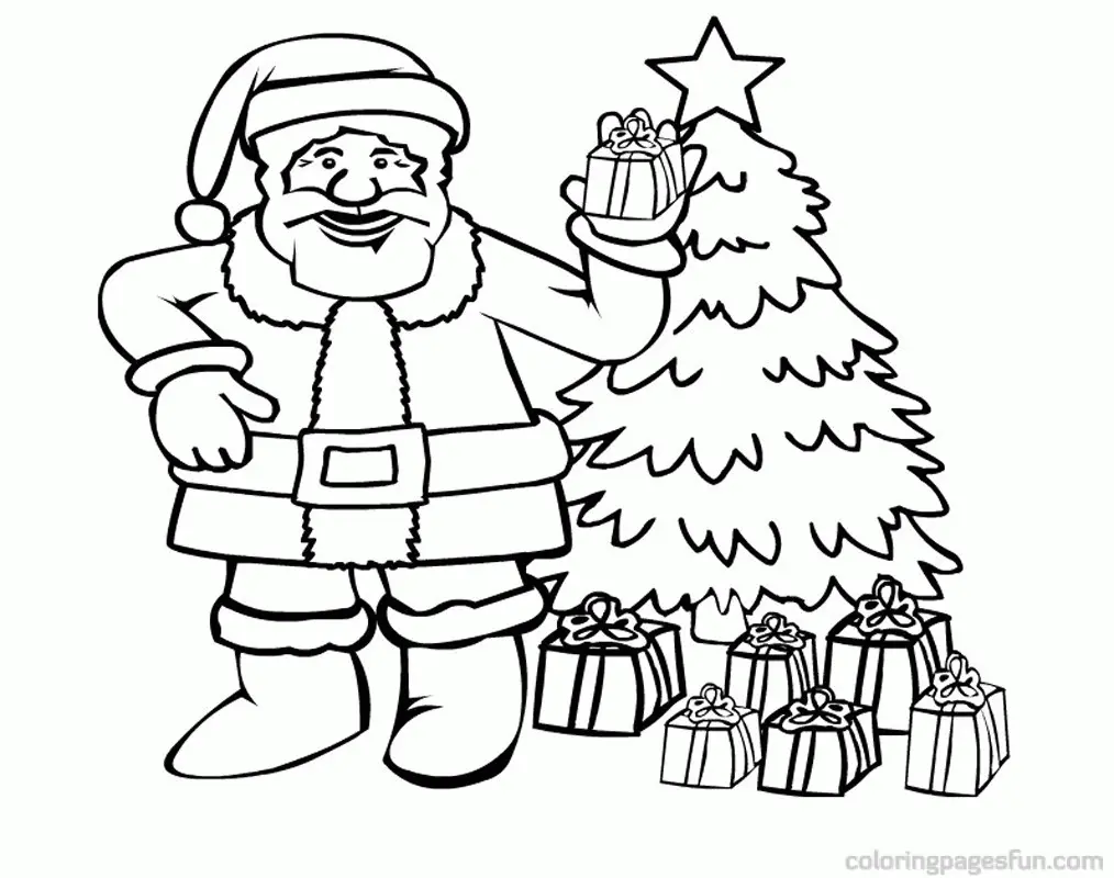 Santa Coloring Pages 45