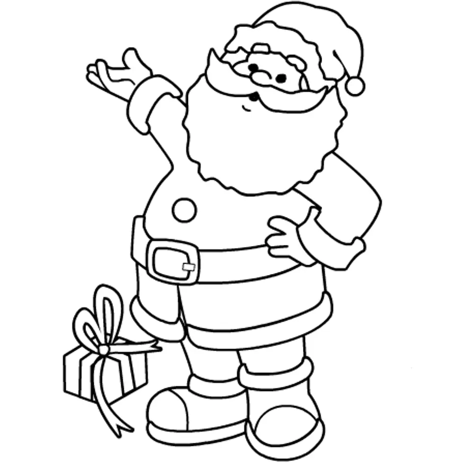 Santa Coloring Pages 46