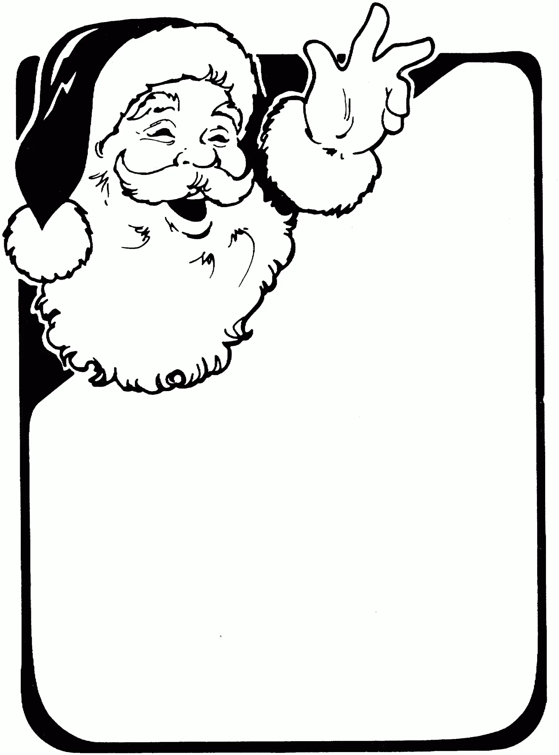 Santa Coloring Pages 48