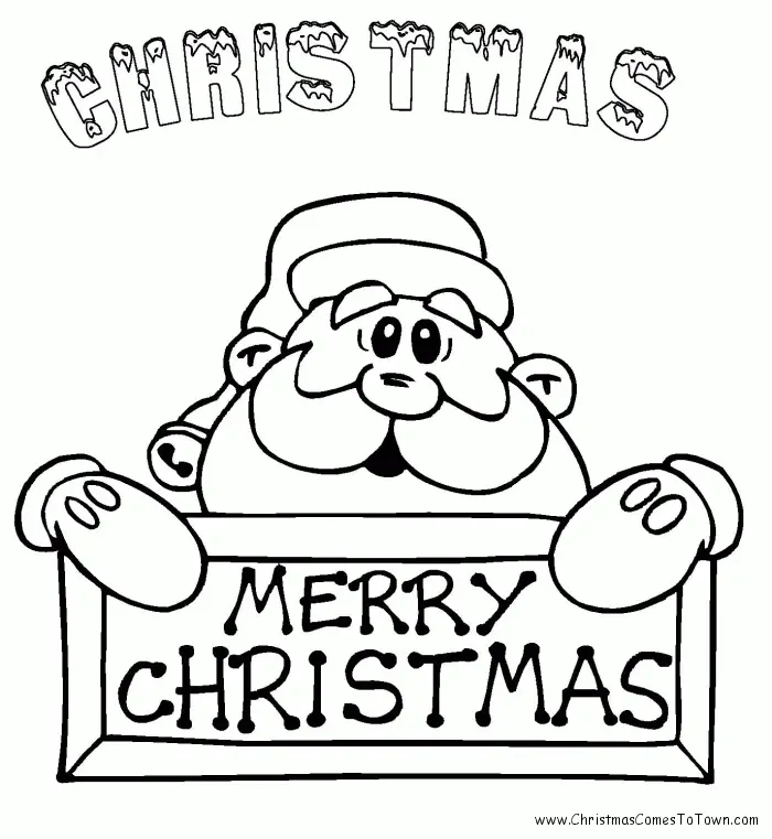 Santa Coloring Pages 5