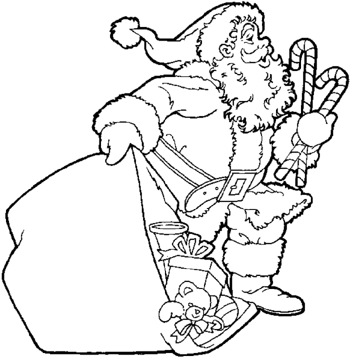 Santa Coloring Pages 6