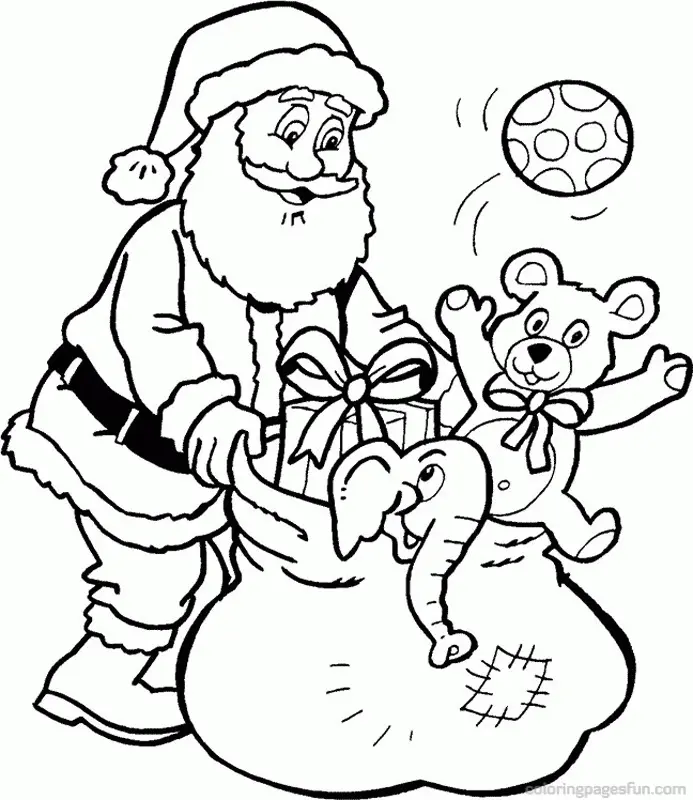 Santa Coloring Pages 7