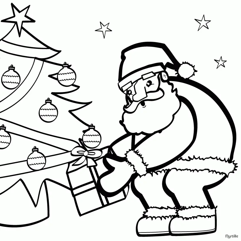 Santa Coloring Pages 9