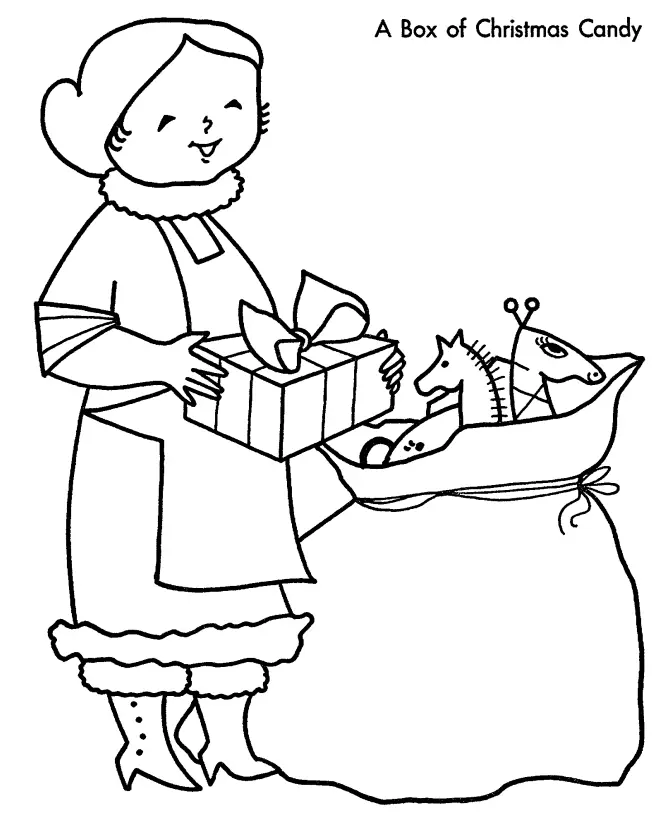 Santa Mrs Claus Coloring Pages 13