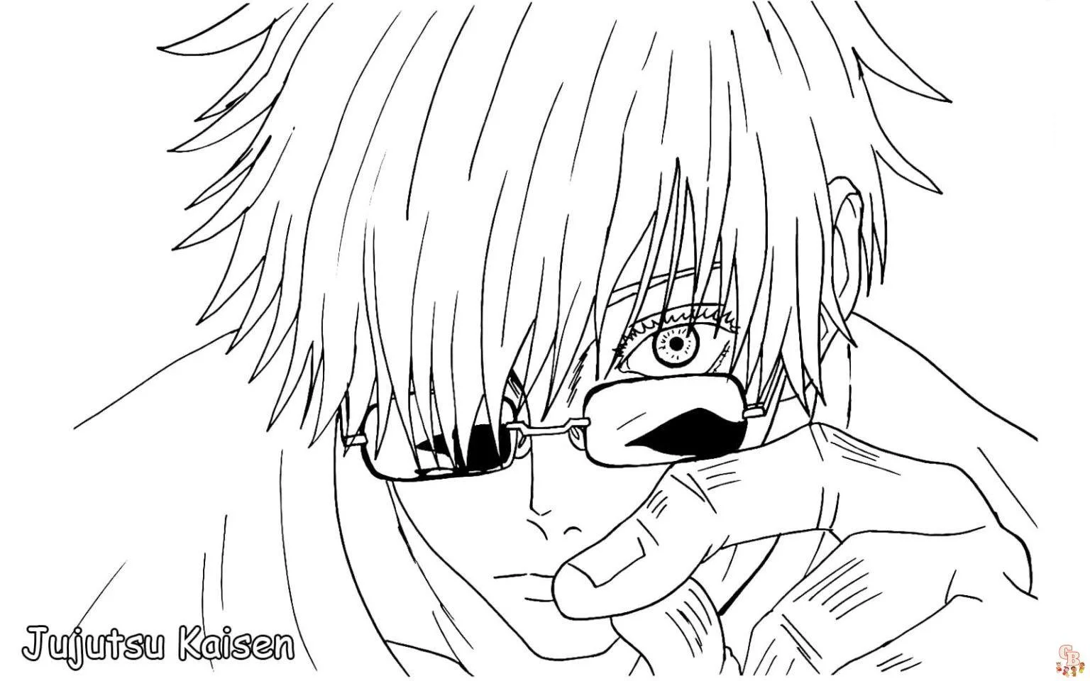 Satoru Gojo Coloring Pages 18