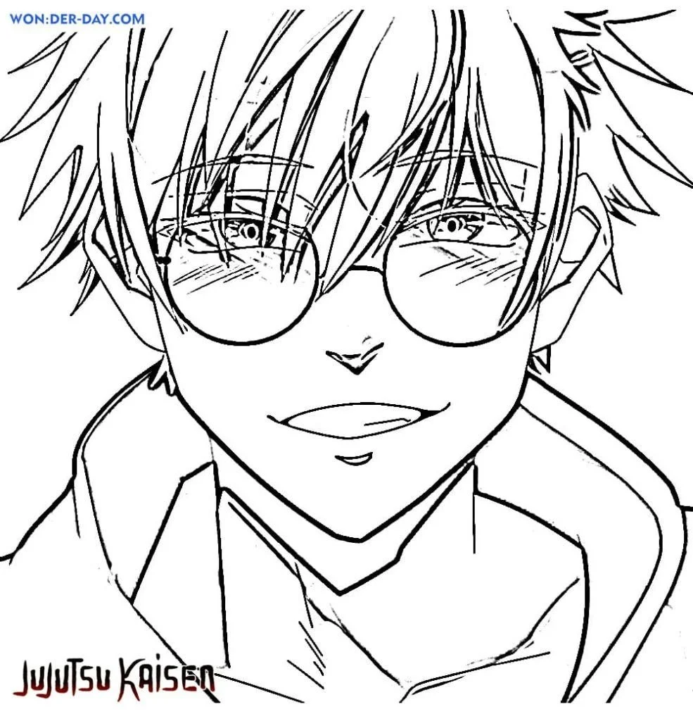 Satoru Gojo Coloring Pages 26