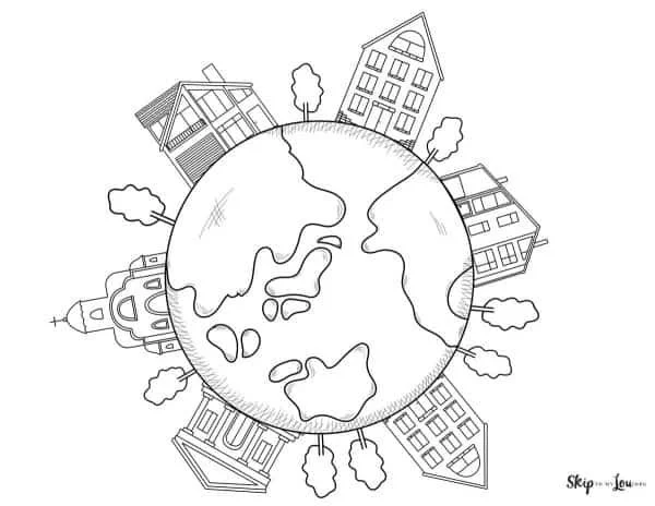 Save The Earth Coloring Pages