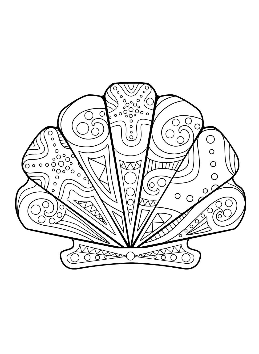 Scallop Coloring Pages 12