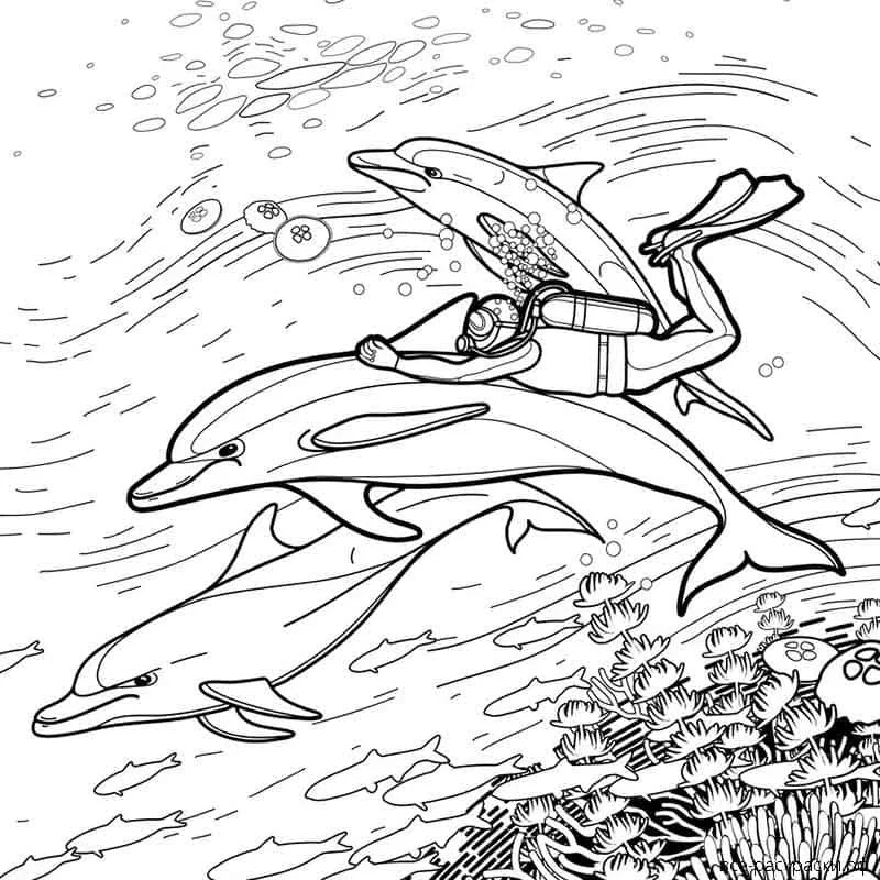 Scuba Diving Coloring Pages 60