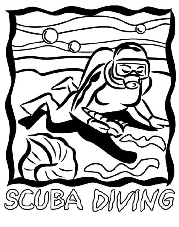 Scuba Diving Coloring Pages 63