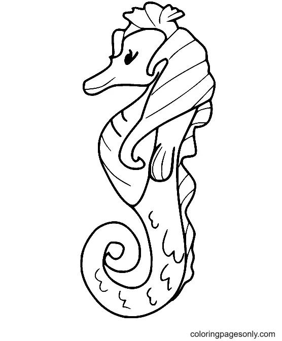 Seahorse Coloring Pages